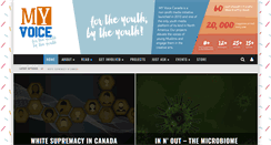 Desktop Screenshot of myvoicecanada.com