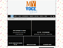 Tablet Screenshot of myvoicecanada.com